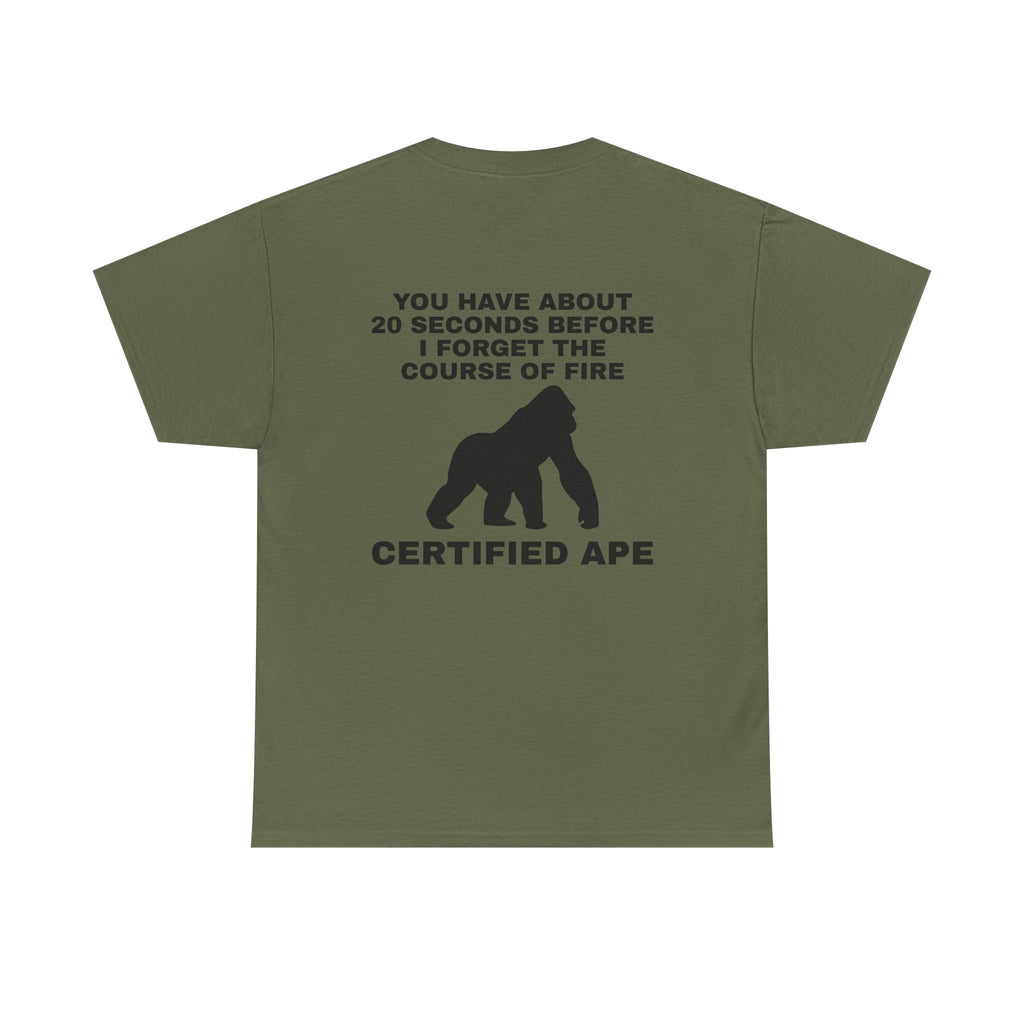 CERTIFIED APE T-Shirt Stealth logo