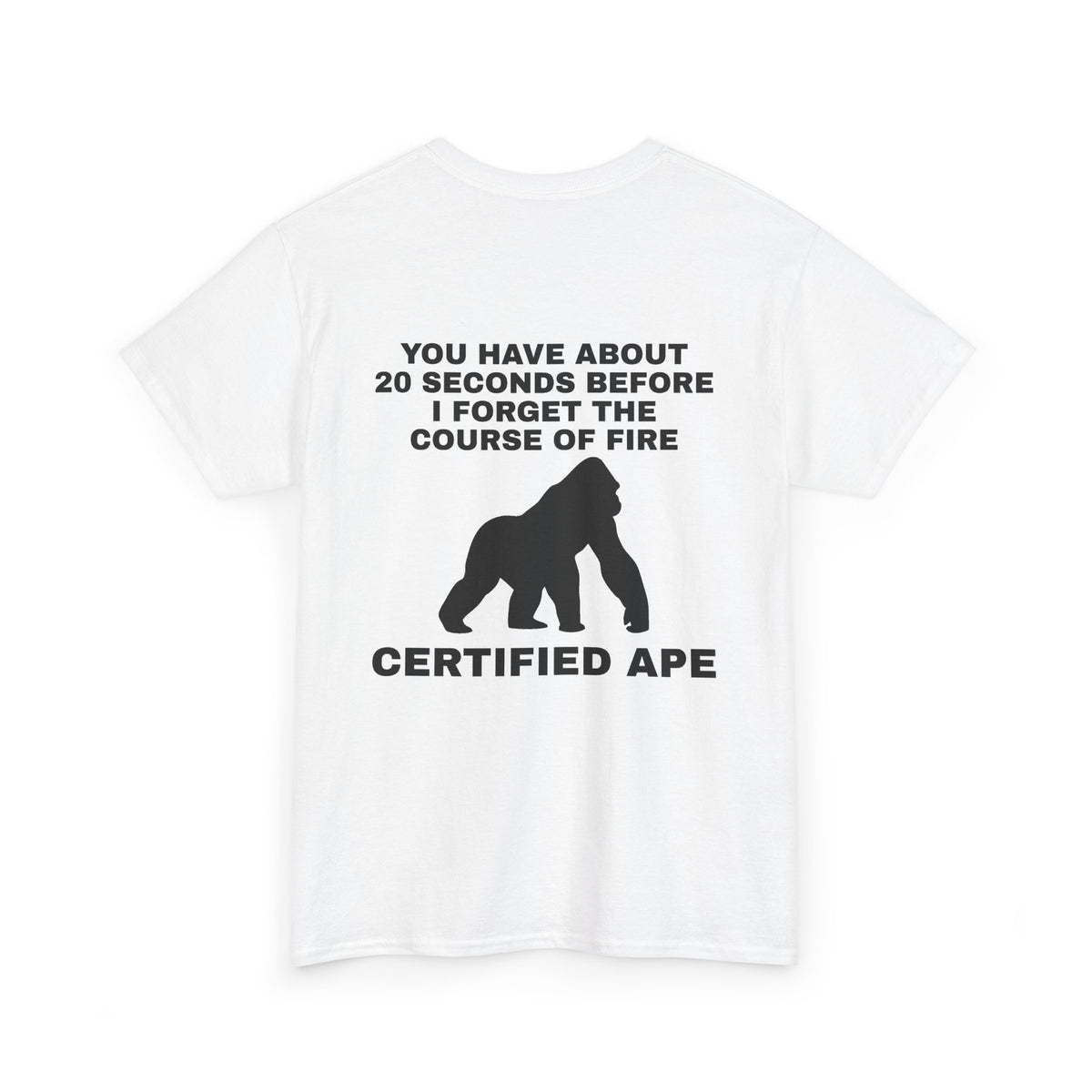 CERTIFIED APE T-Shirt Stealth logo