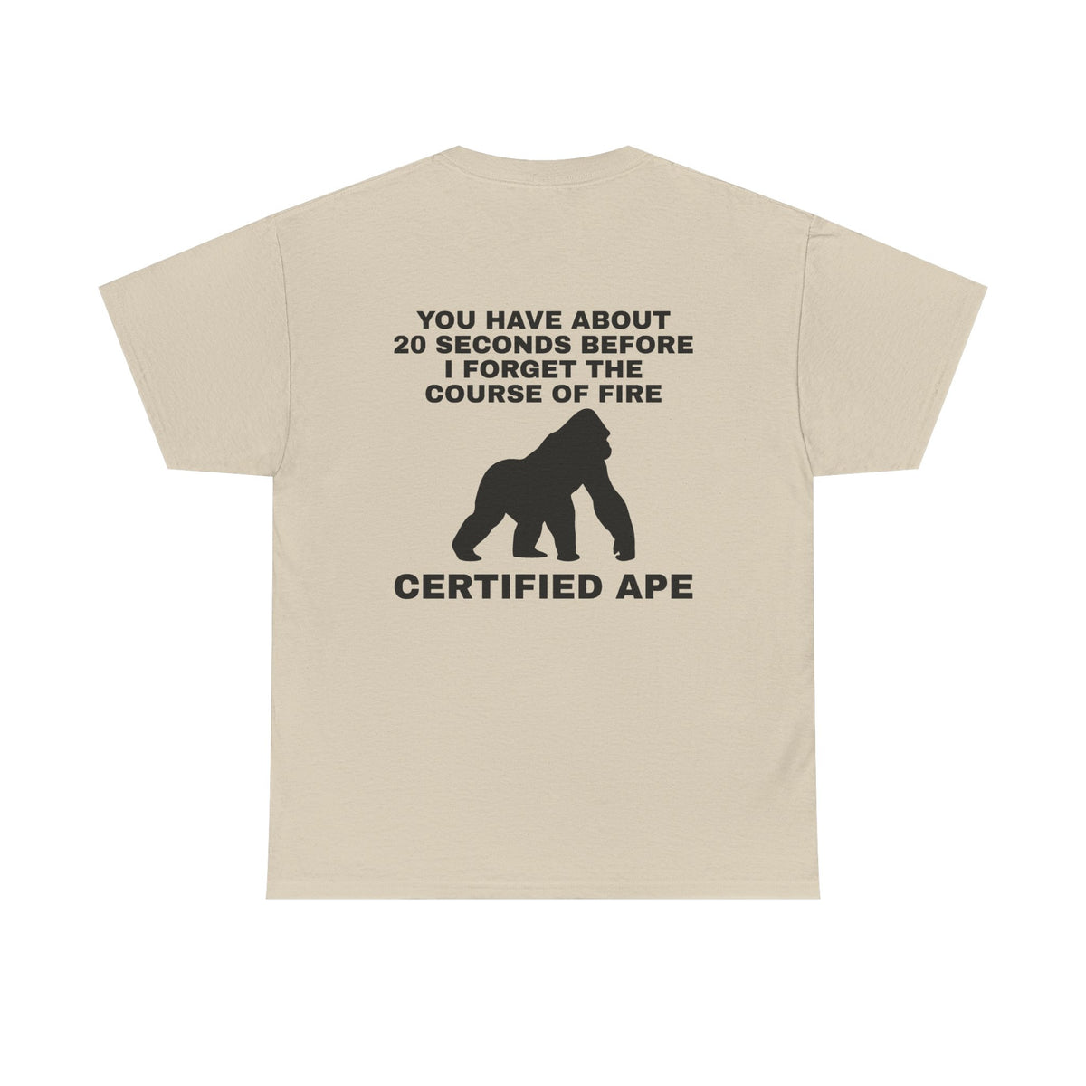 CERTIFIED APE T-Shirt Stealth logo