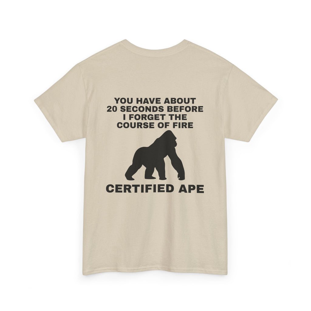 CERTIFIED APE T-Shirt Stealth logo