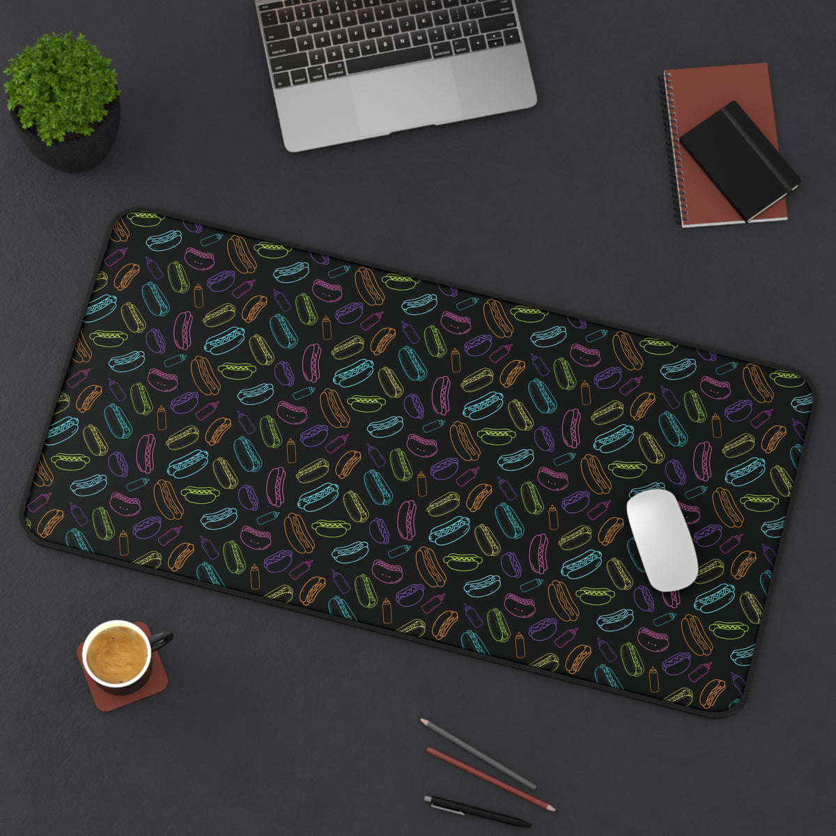 Desk Mat/Work Mat - Black GlizzyPat